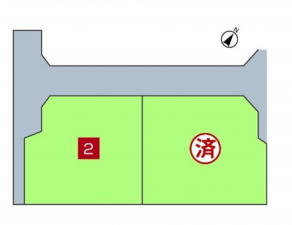 宇部市大字中野開作、土地の間取り画像です
