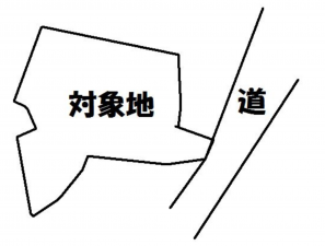 宇部市北条、土地の間取り画像です