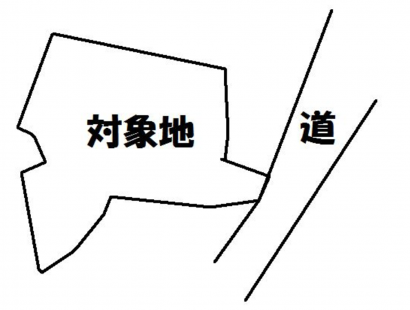 宇部市北条、土地の間取り画像です