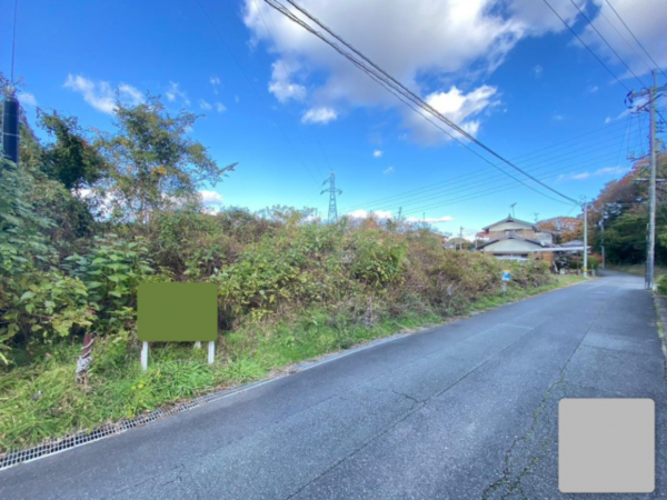 宇部市大字東須恵、土地の前面道路を含む現地写真画像です