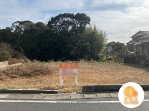宇部市大字東須恵、土地の前面道路を含む現地写真画像です