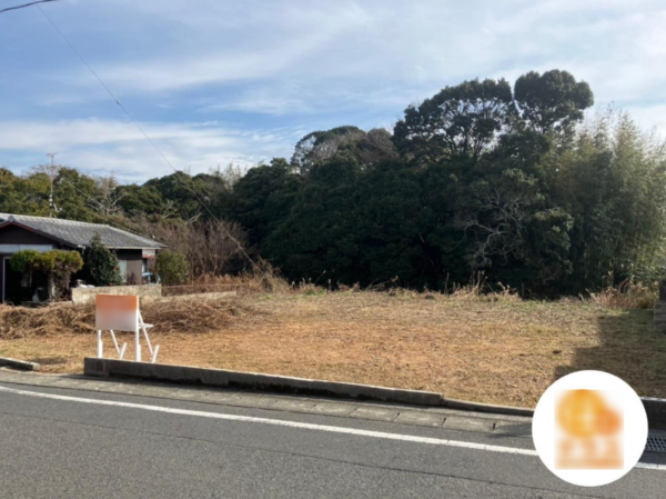 宇部市大字東須恵、土地の前面道路を含む現地写真画像です