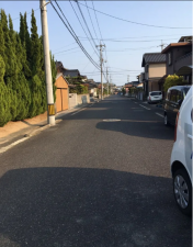 宇部市大字西岐波、土地の周辺の街並み画像です