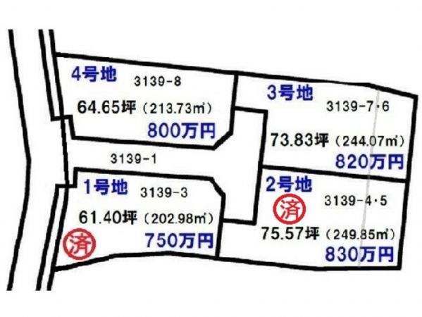 宇部市恩田町、土地の完成予想図（外観）画像です
