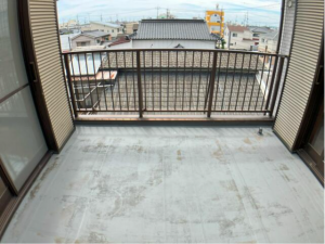 宇部市昭和町、中古一戸建てのバルコニー画像です