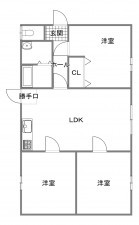 宇部市今村北、中古一戸建ての間取り画像です