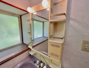 宇部市大字東岐波、中古一戸建ての洗面画像です