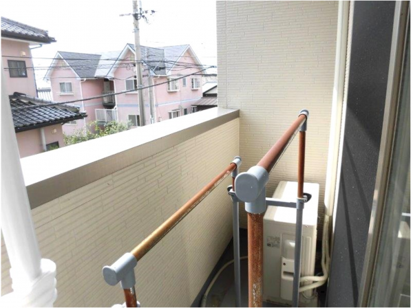 宇部市野中、中古一戸建てのバルコニー画像です