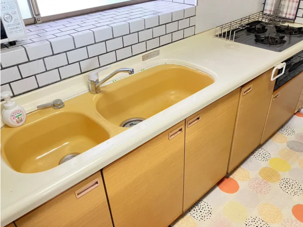 宇部市大字小串、中古一戸建てのキッチン画像です