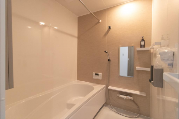 宇部市床波、新築一戸建ての風呂画像です