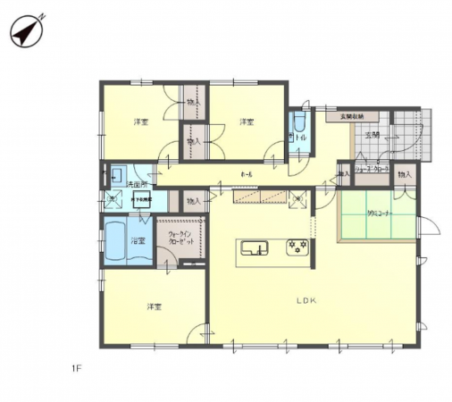 宇部市厚南中央、中古一戸建ての間取り画像です