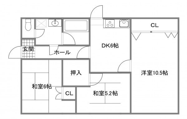 宇部市笹山町、収益物件/その他の間取り画像です