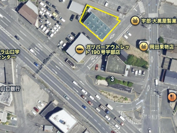 宇部市文京町、収益物件/アパートの前面道路を含む現地写真画像です