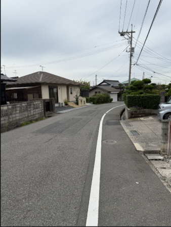 山陽小野田市大字小野田、土地の前面道路を含む現地写真画像です