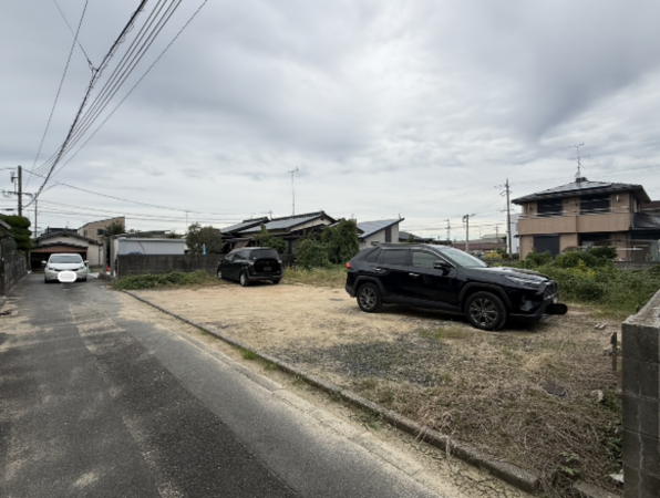 山陽小野田市中央、土地の前面道路を含む現地写真画像です