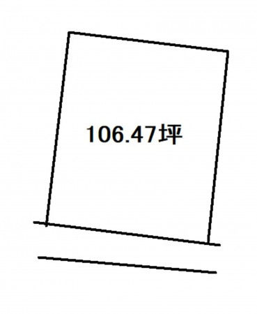 山陽小野田市中央、土地の間取り画像です