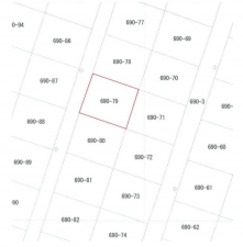 山陽小野田市大字厚狭、土地の間取り画像です