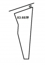 山陽小野田市住吉本町、土地の間取り画像です