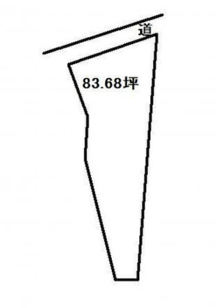 山陽小野田市住吉本町、土地の間取り画像です