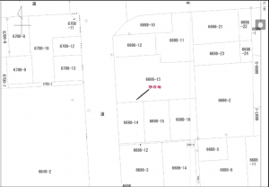 山陽小野田市中川、土地の間取り画像です