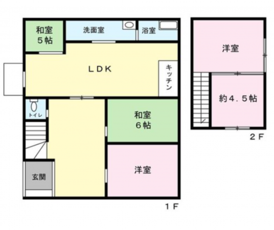 山陽小野田市波瀬、中古一戸建ての間取り画像です