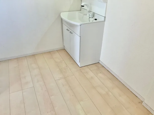 山陽小野田市北竜王町、中古一戸建ての洗面画像です