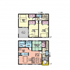 山陽小野田市大字鴨庄、新築一戸建ての間取り画像です