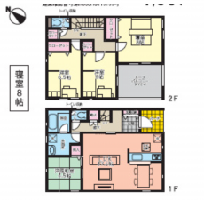 山陽小野田市大字鴨庄、新築一戸建ての間取り画像です
