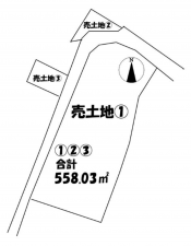 山口市阿知須、土地の間取り画像です