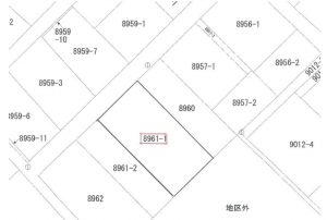 山口市阿知須、土地の間取り画像です