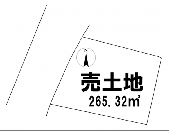 宇部市大字東須恵、土地の間取り画像です