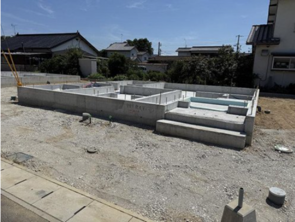 宇部市大字際波、新築一戸建ての外観画像です
