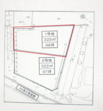 宇部市大字東岐波、土地の間取り画像です
