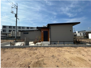 宇部市黒石北、新築一戸建ての外観画像です