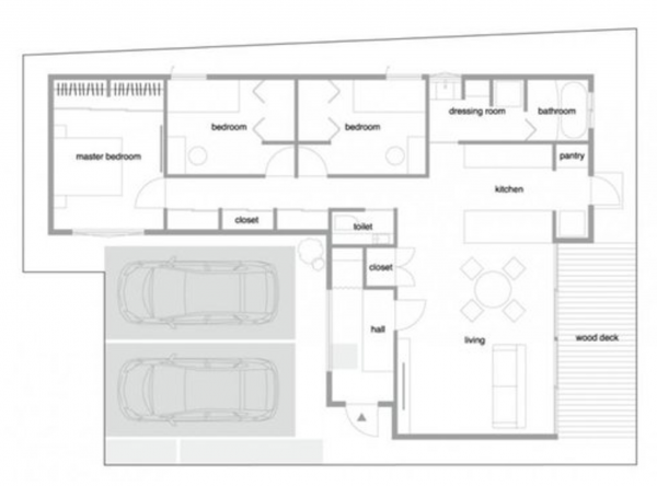 宇部市黒石北、新築一戸建ての間取り画像です