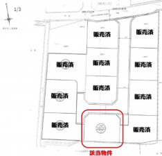宇部市東藤曲、土地の間取り画像です