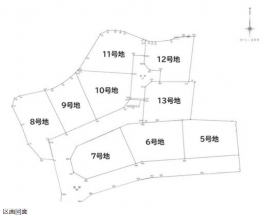 宇部市東梶返、土地の間取り画像です