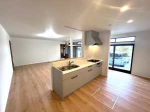 山口市阿知須、中古一戸建てのキッチン画像です