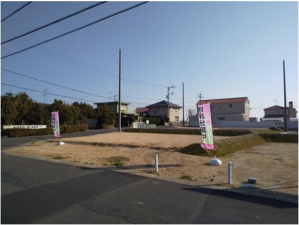 宇部市大字西岐波、土地の外観画像です
