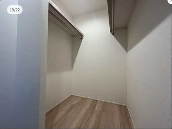 宇部市西桃山、新築一戸建ての収納画像です