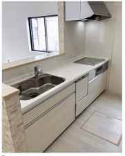 山陽小野田市厚狭、中古一戸建てのキッチン画像です