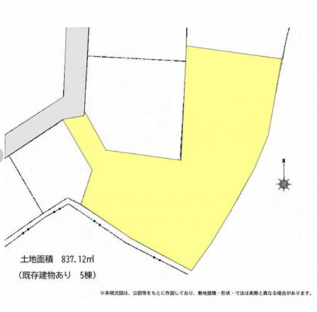 宇部市東梶返、土地の画像です