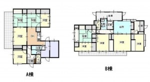 宇部市亀浦、中古一戸建ての間取り画像です