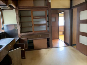 宇部市亀浦、中古一戸建てのキッチン画像です