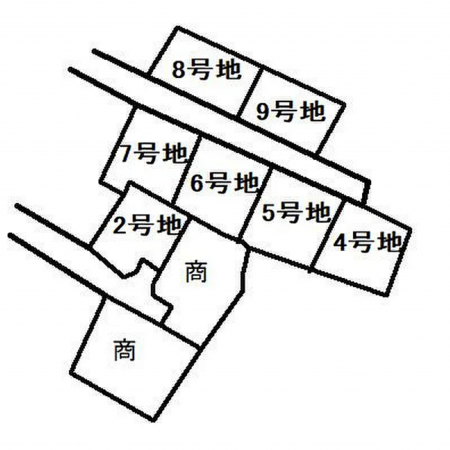 宇部市東平原、土地の間取り画像です