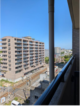 宇部市松島町、マンションの周辺の街並み画像です