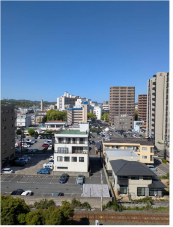 宇部市松島町、マンションの周辺の街並み画像です