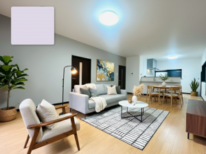 宇部市岬町、中古一戸建ての居間画像です