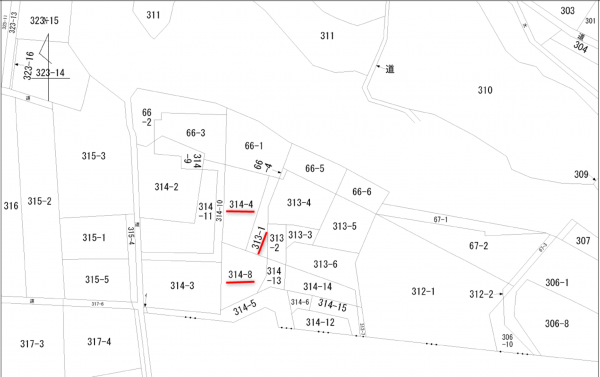 宇部市亀浦、土地の間取り画像です