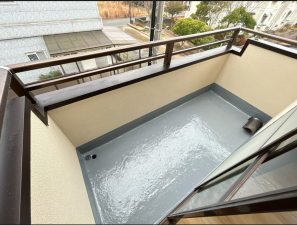 山陽小野田市柿の木坂、中古一戸建てのバルコニー画像です